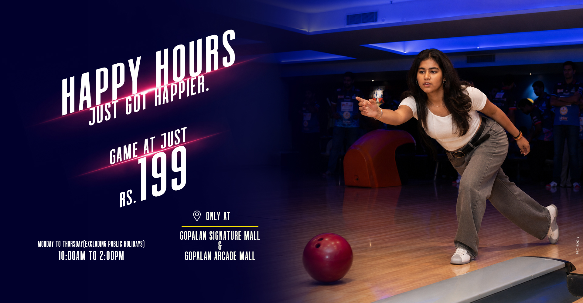 Bowling Alley in Bangalore with exciting offers 